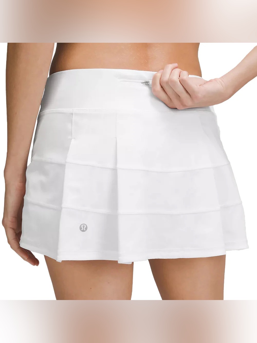 lululemon athletica White Tiered Skater Skirt